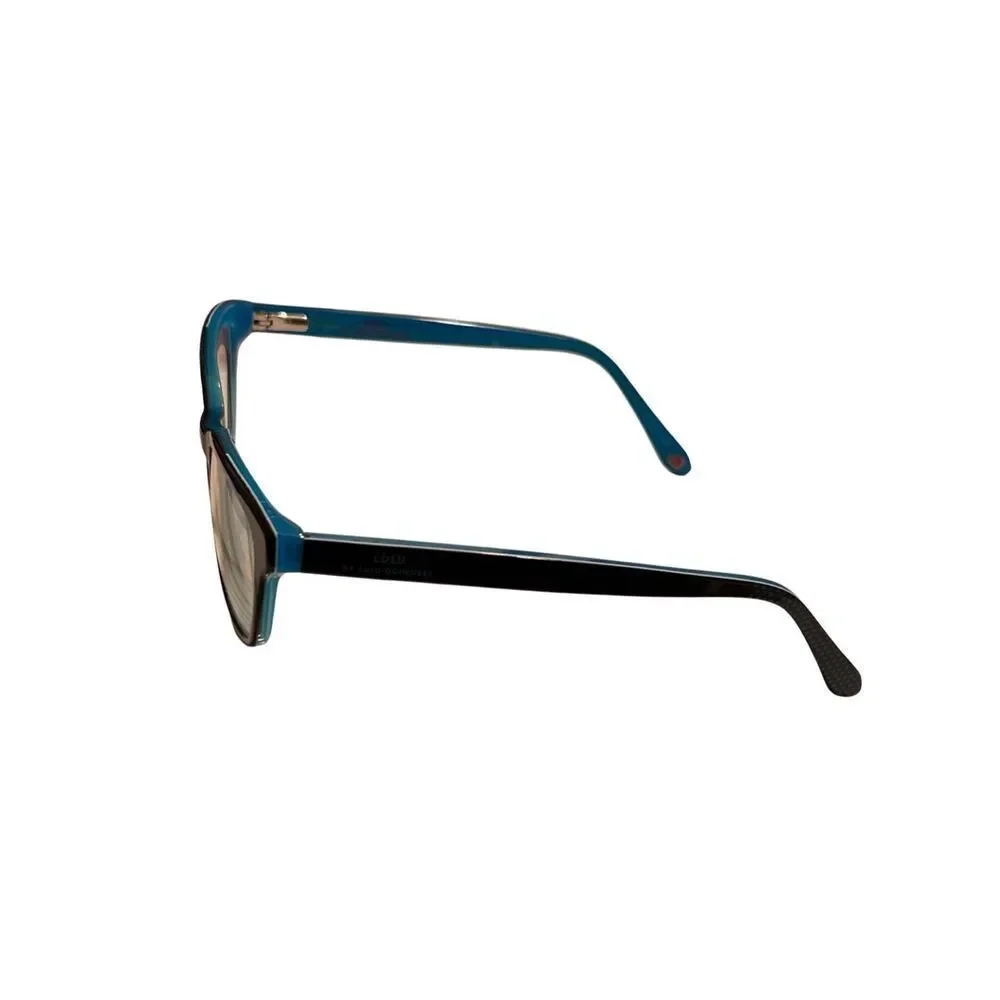 LULU By Lulu Guinness Blue Black Polka Dots Kids Eyeglasses Frames LK009 Glasses